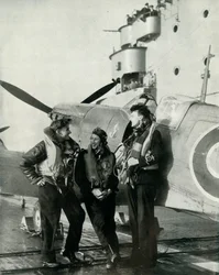Pilotos do braço da frota aérea, 1943.