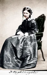 Florence Nightingale, enfermeira inglesa e reformadora de hospitais, 1854
