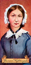 Florence Nightingale, tirada de uma série de cartões de cigarro, 1935