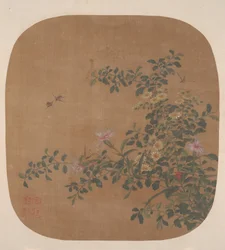 Flores e abelhas, século XVIII.