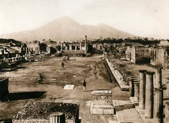 Fórum civil, Pompéia, Itália, c1900s
