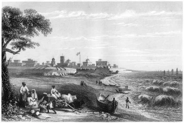 Fort George, Madras, Índia, c1860