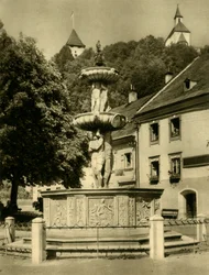 Fonte, Friesach, Áustria, c1935.