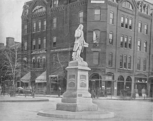 Estátua de Franklin, Washington, DC, c1897.