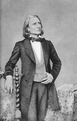 Franz Liszt, compositor, pianista, maestro e professor húngaro do século XIX