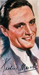 Fredric March, 1897-1975, duas vezes ator norte-americano vencedor do Oscar, século 20