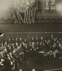 Liberdade da Cidade de Londres conferida a Theodore Roosevelt em Guildhall, Londres