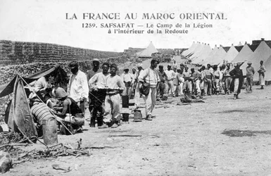 Legião Estrangeira Francesa em Safsafat, leste de Marrocos, século XX