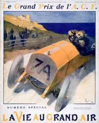 Grande Prêmio da França, capa da revista La Vie au Grand Air, 1908