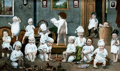Cartão postal francês, c1900