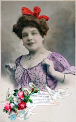 Cartão postal francês, c1900