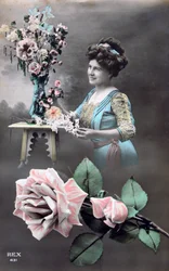 Cartão postal francês, c1900