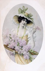 Cartão postal francês, c1900