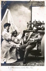 Cartão postal francês, c1900