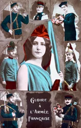 Cartão postal francês da Primeira Guerra Mundial, 1914-1918
