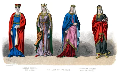 Traje francês: Capetian, Carlovingian, 1882