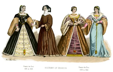 Traje francês: Francisco I, 1882