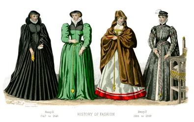 Traje francês: Henrique II, 1882