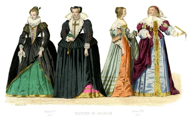 Traje francês: Henrique IV, Luís XIII, 1882