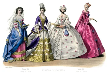 Traje francês: Louis XIV, Louis XV, 1882