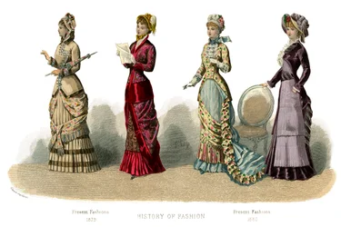 Traje francês: Modas presentes, 1882
