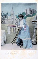 Cartão postal francês, c1900