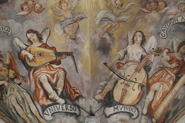 Fresco na igreja Maglie, Apúlia, Maglie, Itália