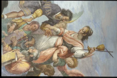Frescos no Palazzo Lomellino, Génova, Ligúria, Itália
