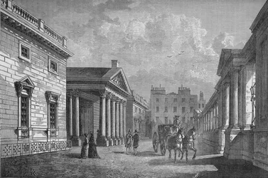 Frente da Carlton House, Westminster, Londres, c1820 1878