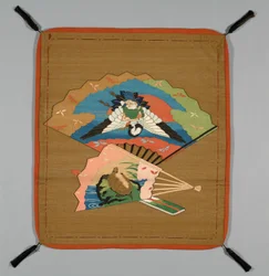 Capa de presente Fukusa, Japão, final do período Edo 1789-1868 Período Meiji 1868-1912, século XIX.