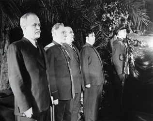 Funeral de Joseph Stalin, Moscou, URSS, março de 1953