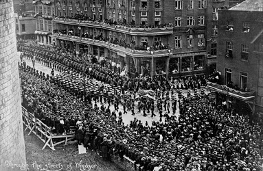 Procissão fúnebre do rei Eduardo VII, Windsor, Berkshire, 1910