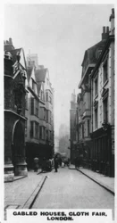 Casas com duas águas, Cloth Fair, Londres, c1920s