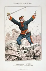Guarda Móvel - Oficial, Cerco a Paris, 1870-1871