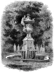 Jardins da residência real em Potsdam, Alemanha, século XIX