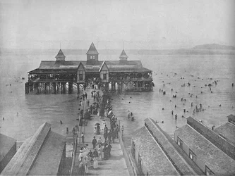 Praia de Garfield, Great Salt Lake, c1897.