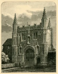Portão da Abadia de St. Johns, 1898.
