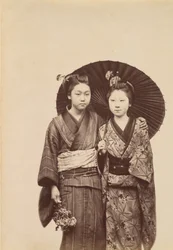 [Geisha Girls], c. 1880.