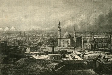Vista geral do Cairo, 1890.