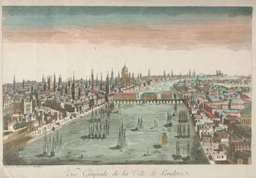 Vista geral de Londres, século XVIII.