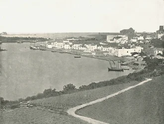 Vista geral, Brindisi, Itália, 1895.