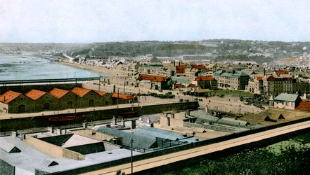 Vista geral de St. Helier, Jersey, 1906