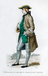 Cavalheiro em traje de caça, século 1882-1884