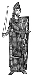 Geoffrey Plantagenet, Conde de Anjou, meados do século XII, 1910