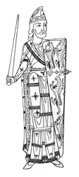 Geoffrey V, conde de Anjou, c 1150-1155 1924