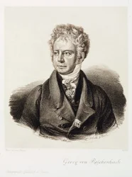 Georg von Reichenbach, engenheiro e fabricante alemão de instrumentos, c 1820