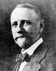 George C Blickensderfer, designer americano da máquina de escrever Blick, c 1880s