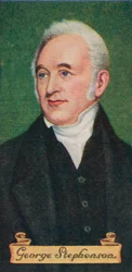George Stephenson, tirado de uma série de cartões de cigarro, 1935