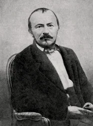Gerard de Nerval, poeta francês, 1855