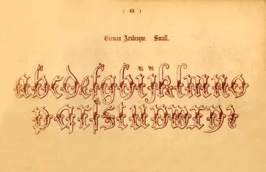 Arabesco alemão. Pequeno, 1862